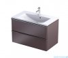 Oristo Etna szafka podumywalkowa wisząca 80x50x45 mokka mat OR52-SD2S-80-21
